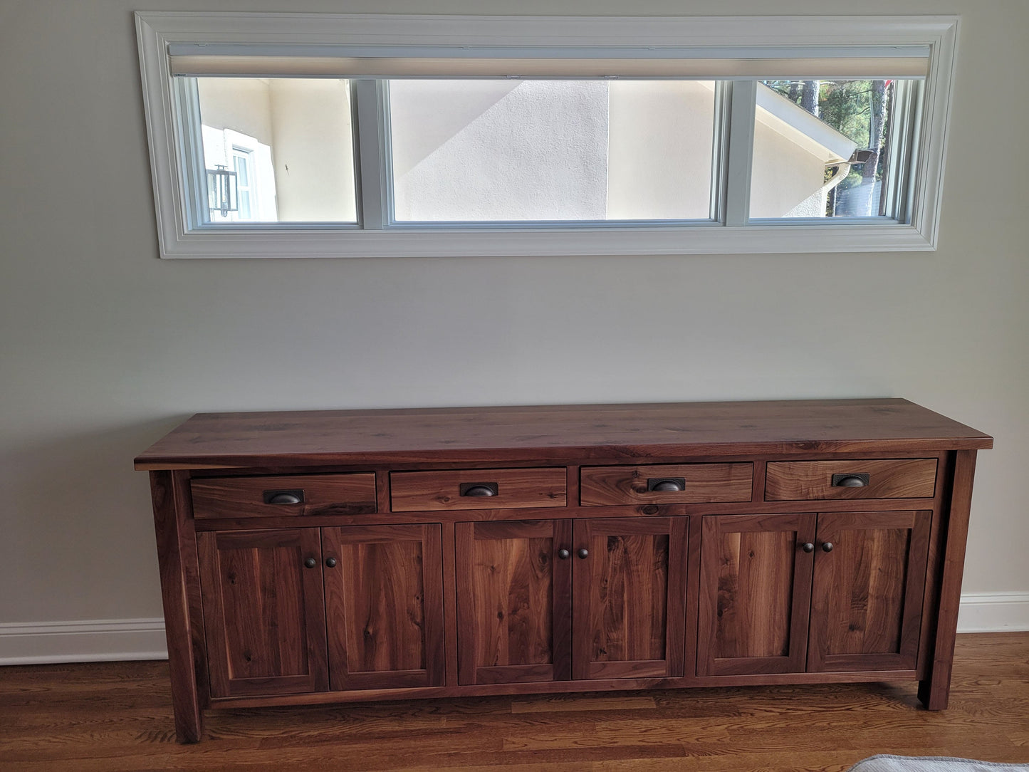 Rustic Walnut Sideboard Buffet