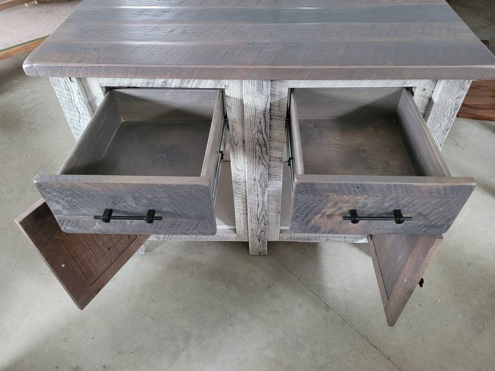 Reclaimed Barn Wood Island