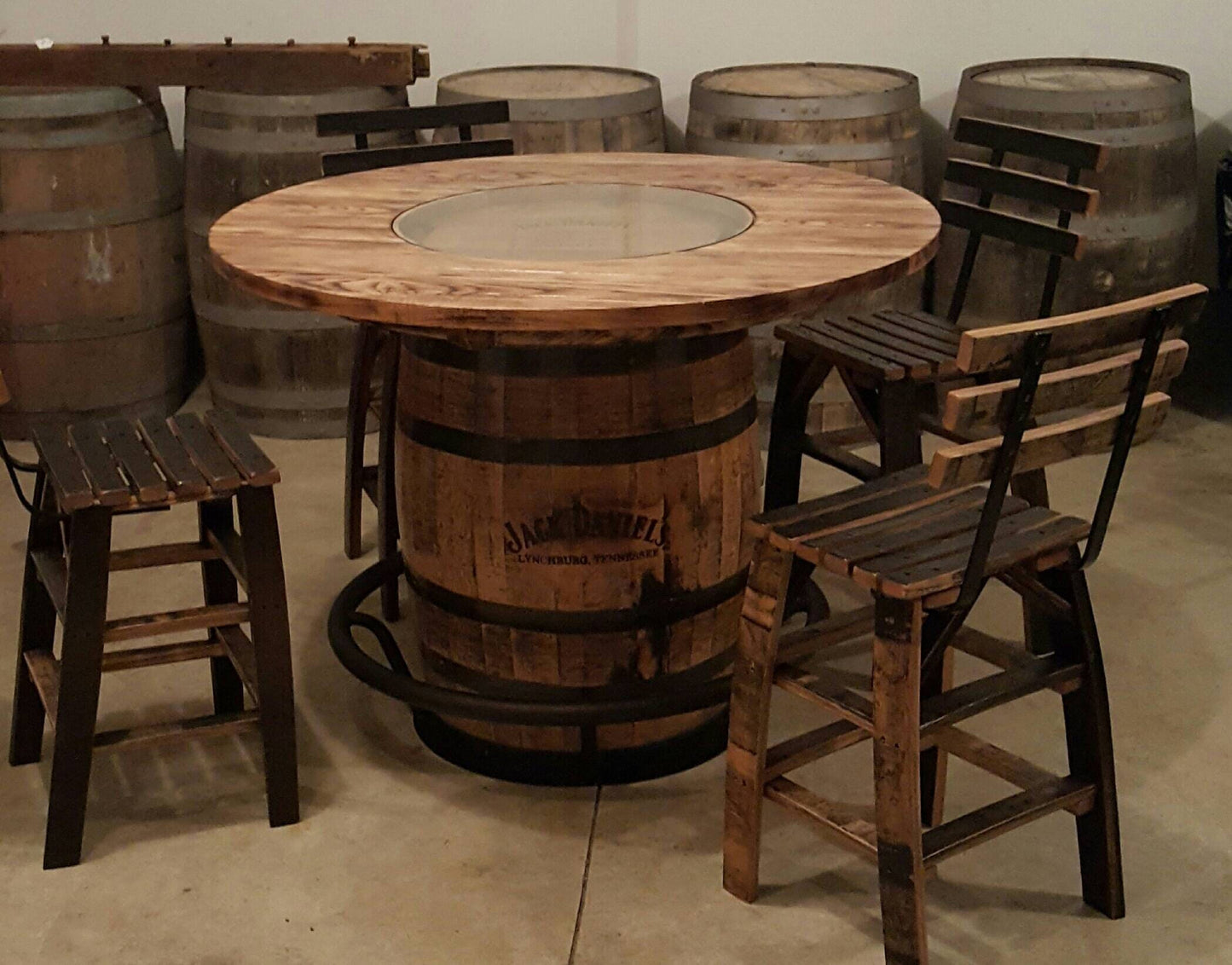 Whiskey Barrel Footrest, Fits Any Standard 53 Gallon Whiskey Barrel, Free Shipping - Made in the U.S.A!!