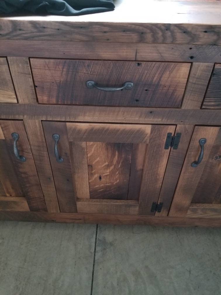 Reclaimed Lumber Buffet, Authentic, Beautiful, Solid Amish Built 60"long X 19" deep X 35" tall, Free Shipping