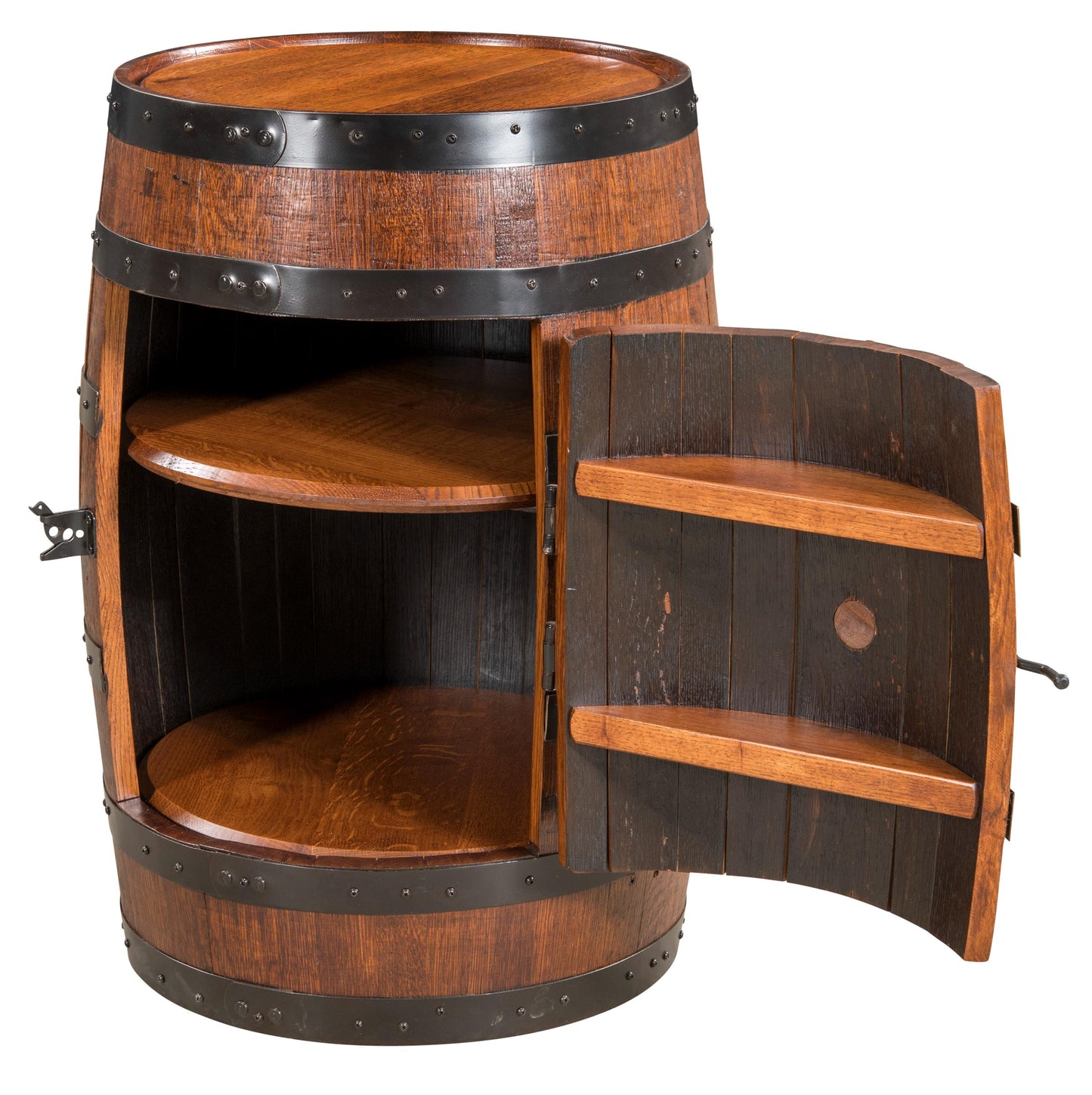 Whiskey Barrel Cabinet Bourbon Barrel Storage Cabinet