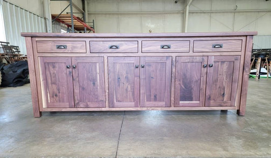 Rustic Walnut Sideboard Buffet