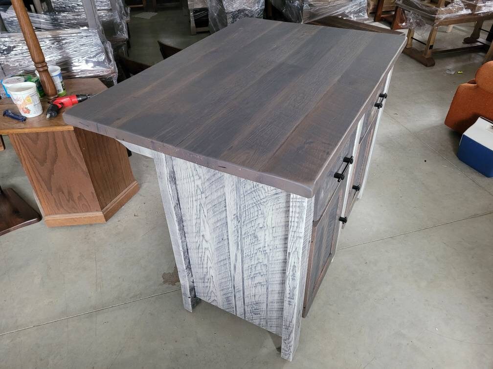 Reclaimed Barn Wood Island