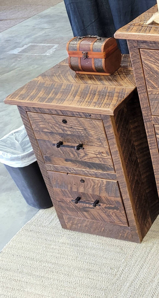 Reclaimed Barnwood Filing Cabinet, Choose Between 3 Sizes - Hand Built in the USA! Free Shipping