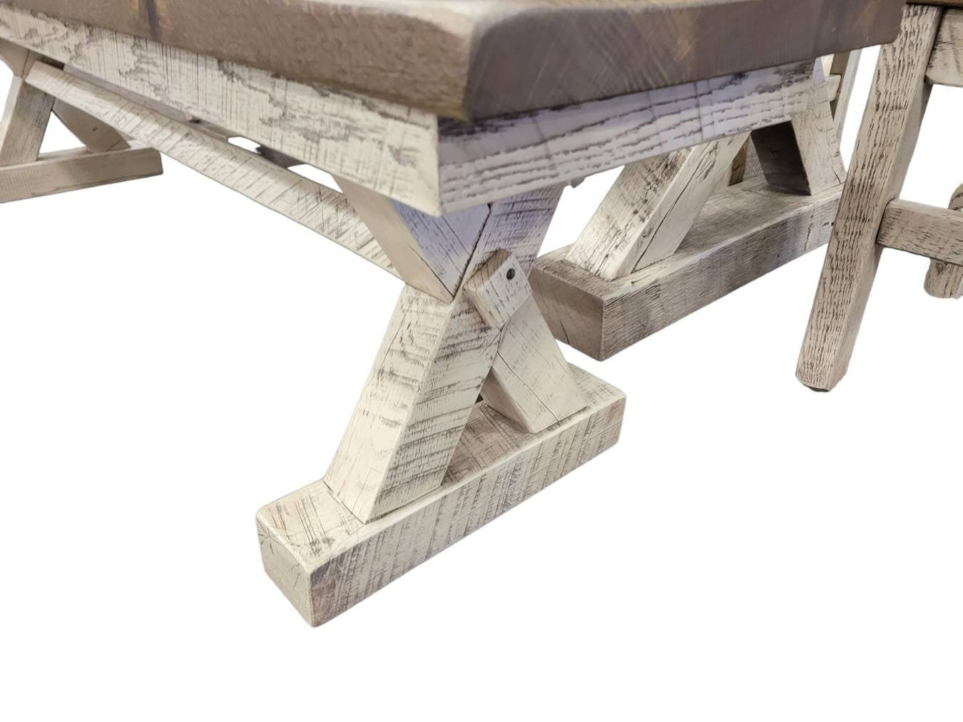 Western Railway Reclaimed Wooden Dining Table Set