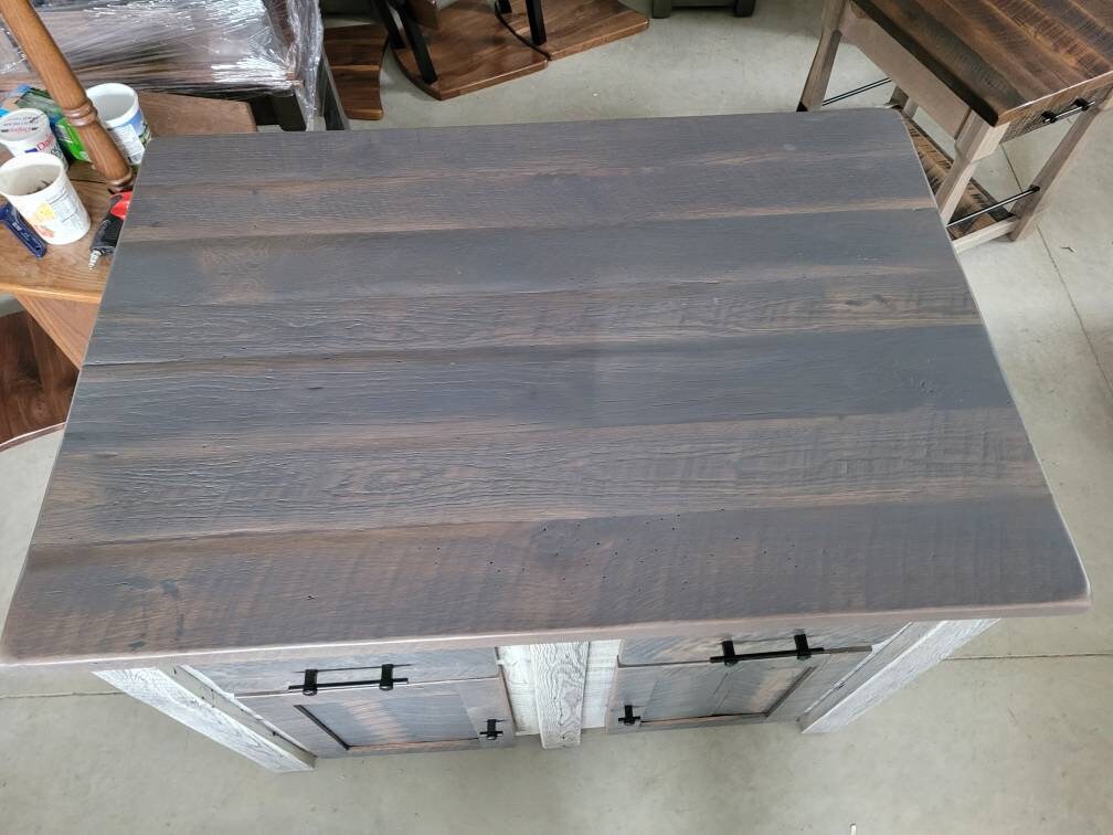 Reclaimed Barn Wood Island