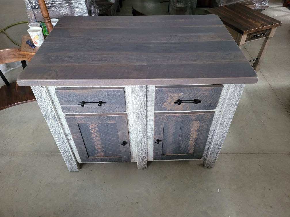 Reclaimed Barn Wood Island