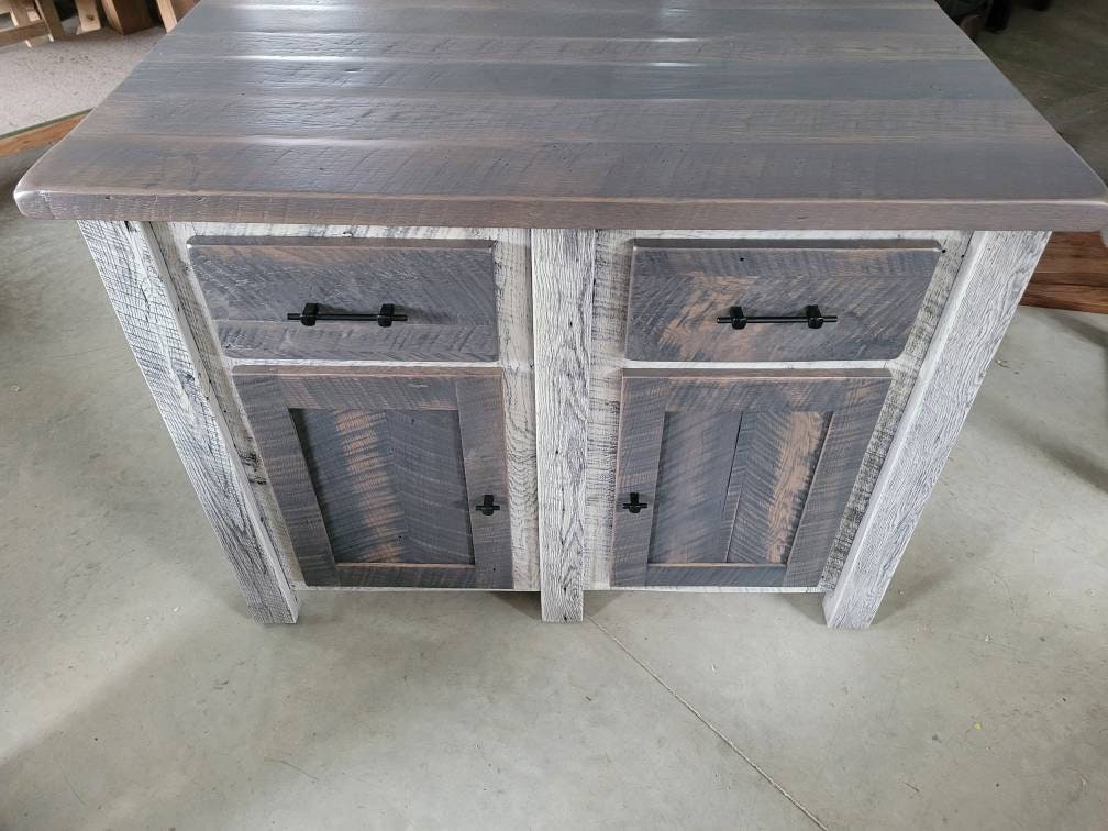 Reclaimed Barn Wood Island