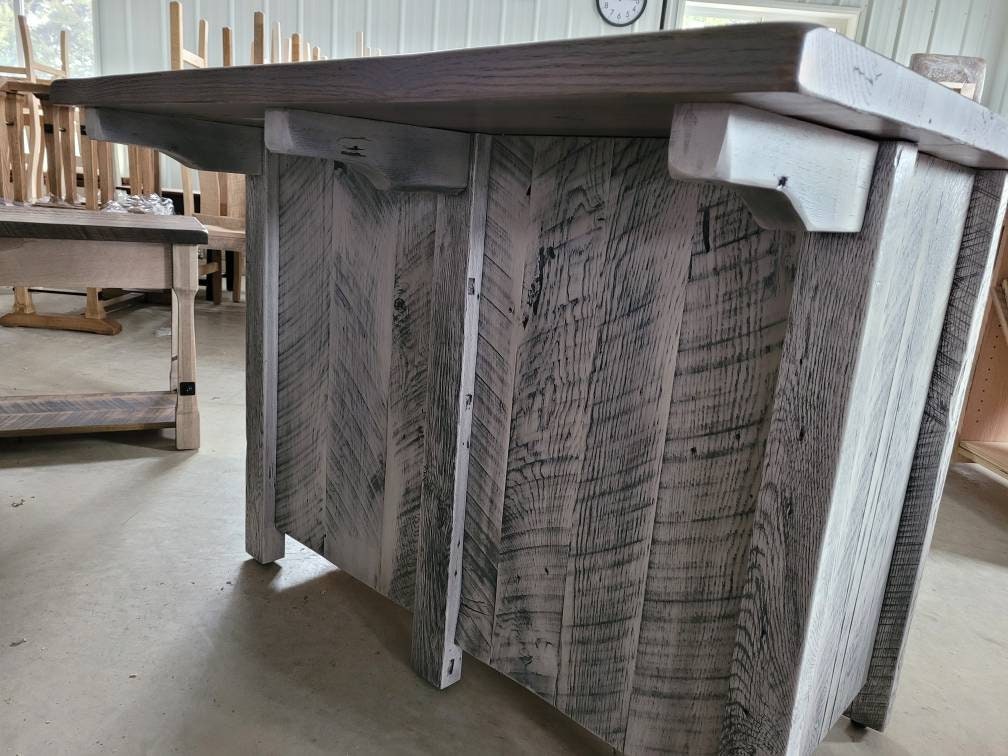 Reclaimed Barn Wood Island