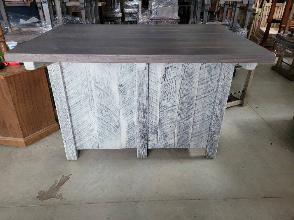 Reclaimed Barn Wood Island