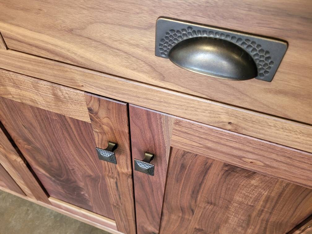 Rustic Walnut Sideboard Buffet
