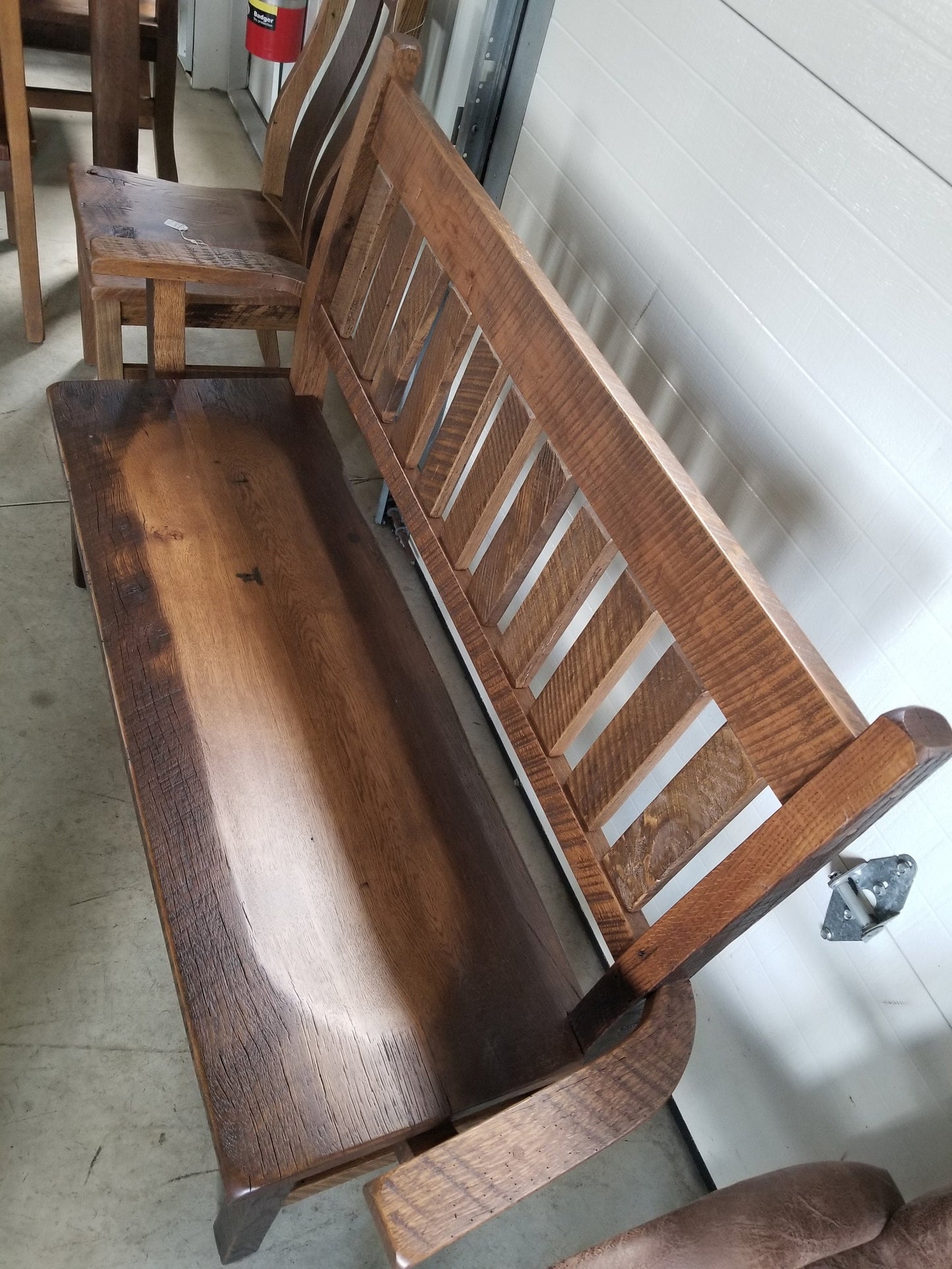 Reclaimed Wood Deacon's Bench, Free Shipping - Made in the USA!