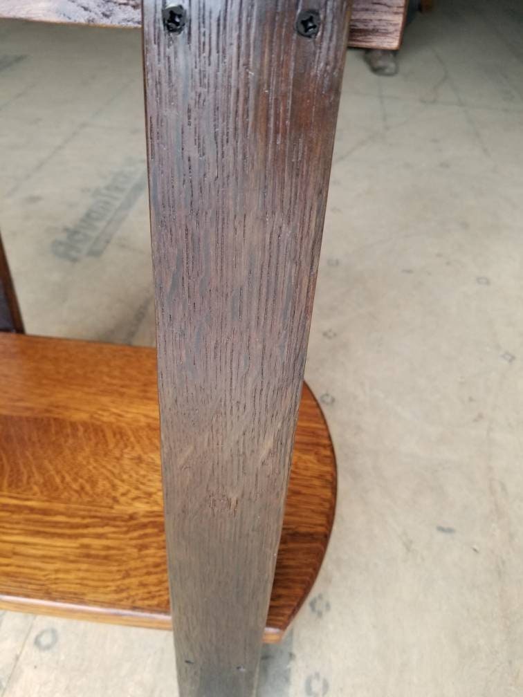 End Table with Authentic Whiskey Barrel Stave Legs, Free Shipping!