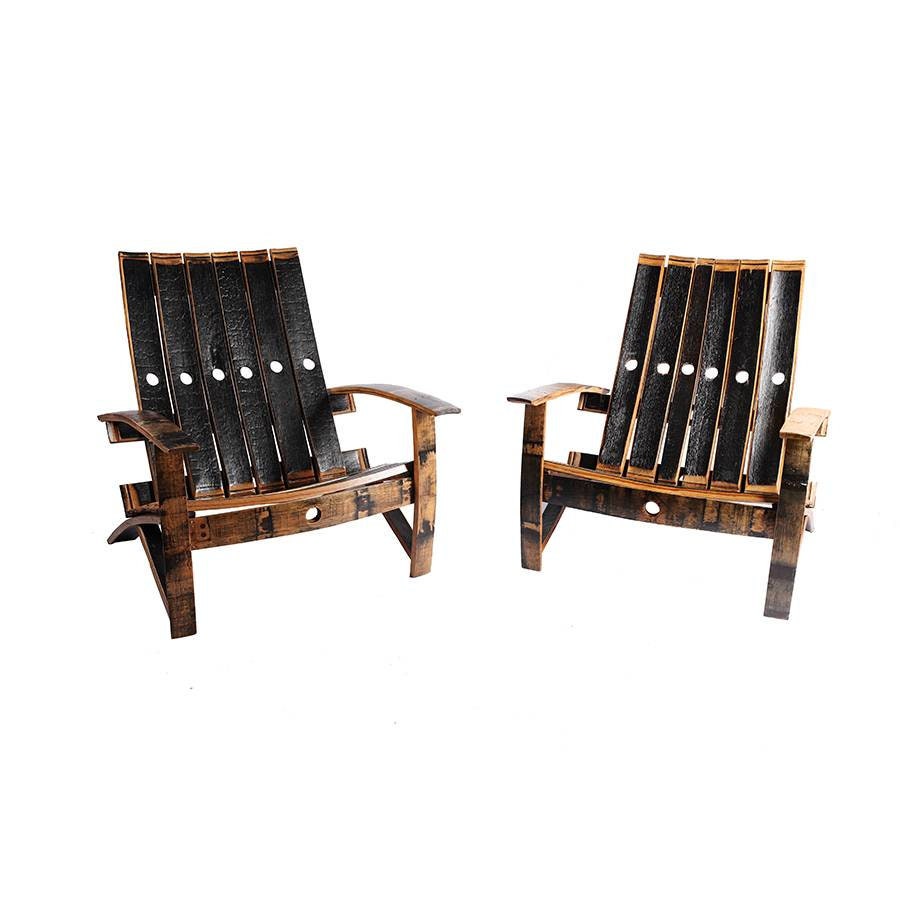 Bourban/Whiskey Barrel Stave Adirondack Chair, Sold Individually,FREE SHIPPING - Made in the USA!