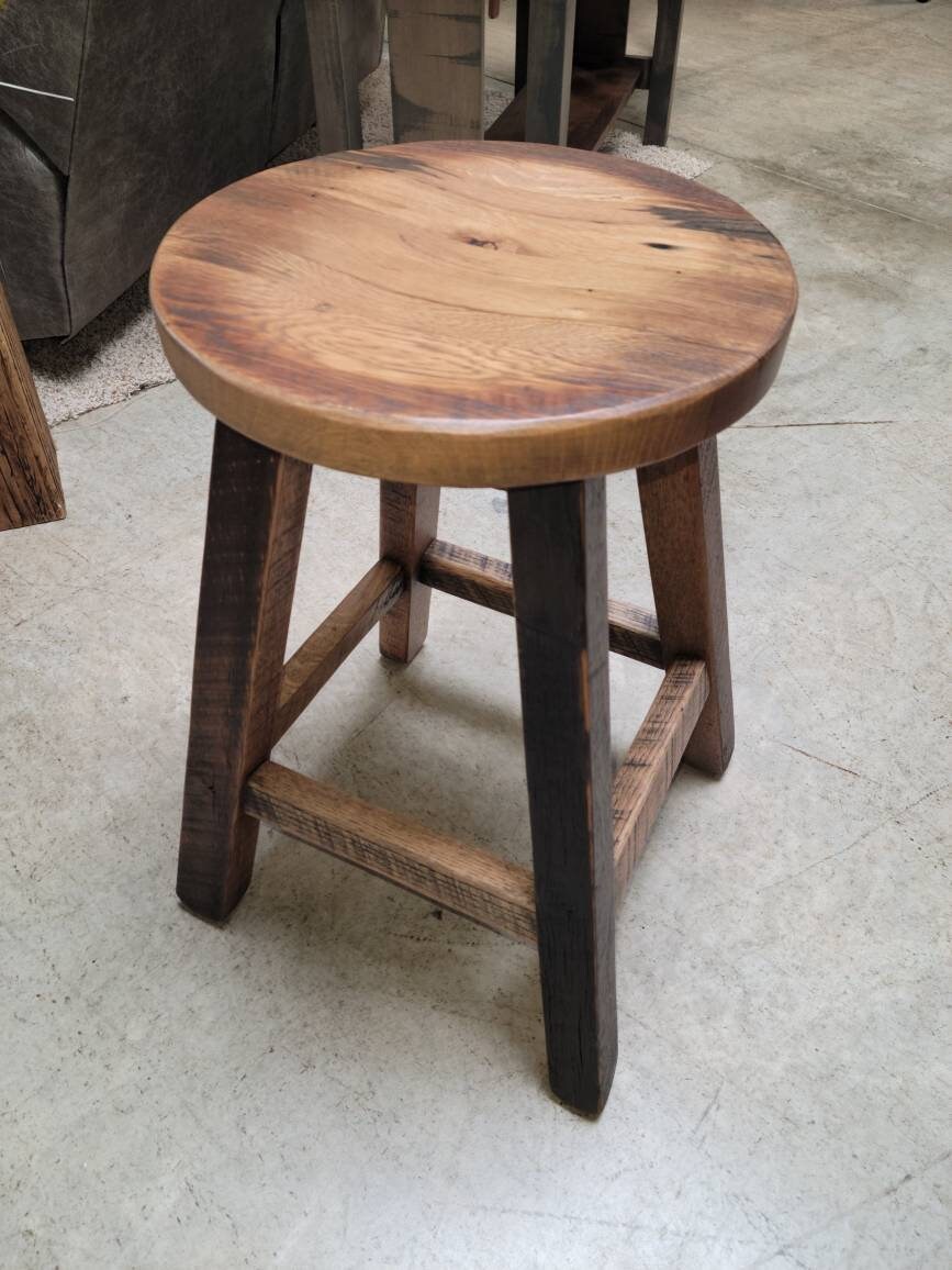 Reclaimed Wood Bar Stools - Made of Reclaimed Barnwood, FREE SHIPPING - Made in the U.S.A!!