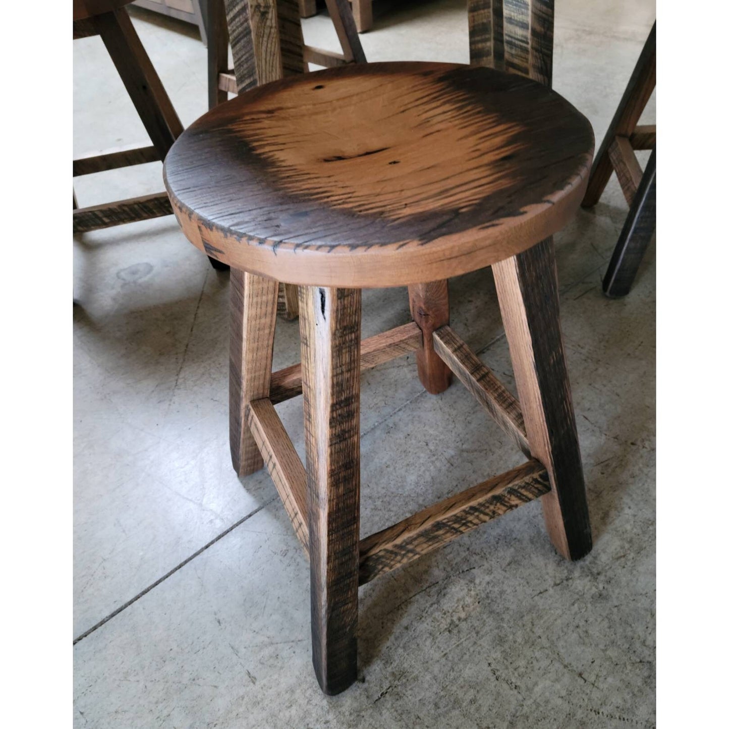 Reclaimed Wood Bar Stools - Made of Reclaimed Barnwood, FREE SHIPPING - Made in the U.S.A!!