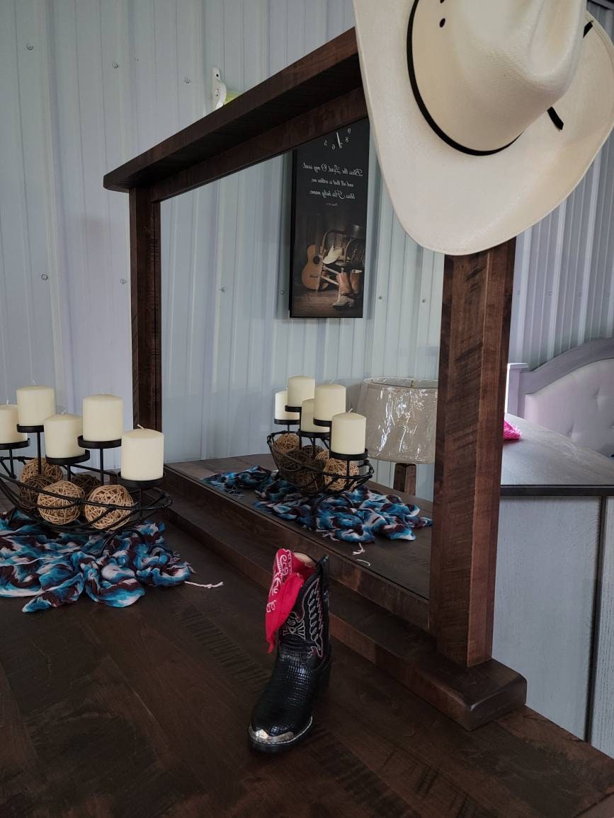 Country Mission 5 pc. Rough Sawn Maple Bedroom Set , Includes Bed, Dresser, Nightstand, Chest of Drawers, & Mirror - Free Shipping