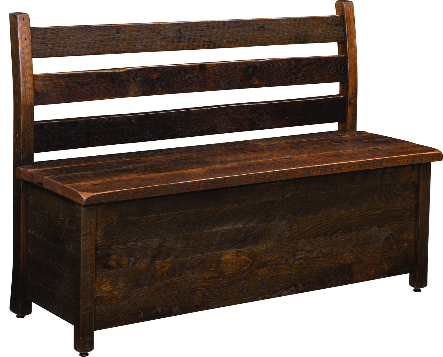 Reclaimed Barn Wood Storage Bench, Free Shipping - Made in the USA!
