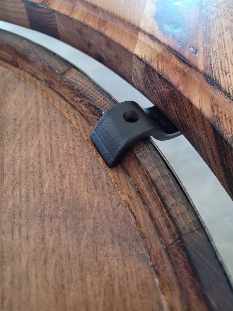 Mounting Brackets (set of 4) for a Whiskey Barrel Table Top, Free Shipping - Made in the U.S.A!!