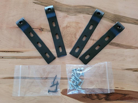 Mounting Brackets (set of 4) for a Whiskey Barrel Table Top, Free Shipping - Made in the U.S.A!!