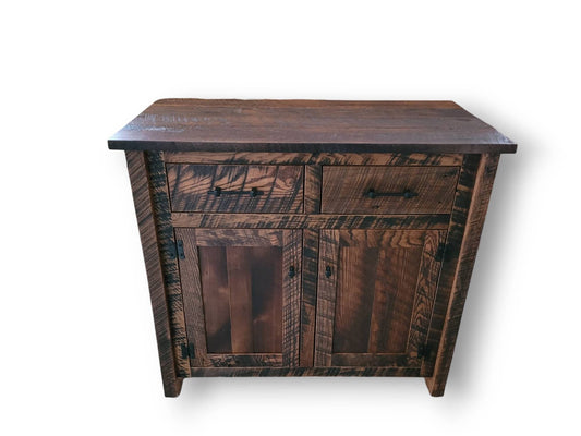 Reclaimed Barnwood Hannock Server Buffet, Solid Amish Built 40"long X 19" deep X 36" tall, Free Shipping - Quick Ship!