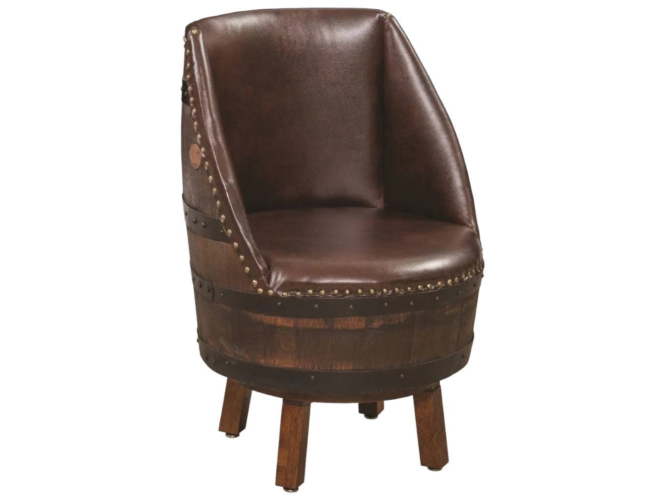 Whiskey Barrel Table Set with 4 Authentic Whiskey Barrel Chairs, Made in the USA!