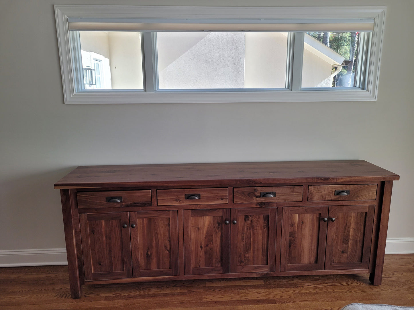 Walnut Sideboard Buffet Amish Built Rustic Walnut Buffet Made in the USA with Free Shipping!