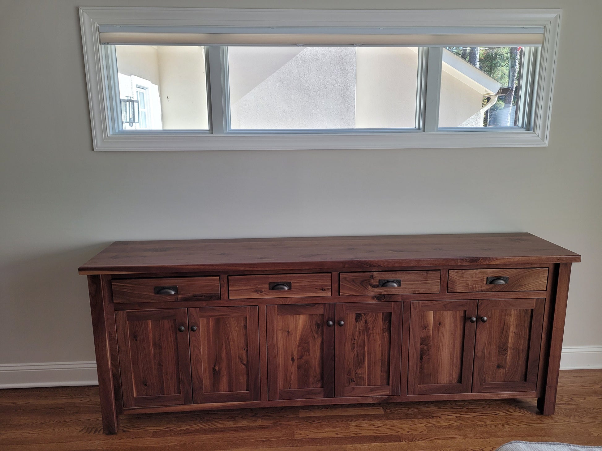 Walnut Sideboard Buffet Amish Built Rustic Walnut Buffet Made in the USA with Free Shipping!