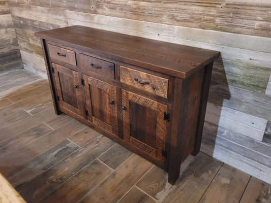 Reclaimed Lumber Buffet, Authentic, Beautiful, Solid Amish Built 60"long X 19" deep X 35" tall, Free Shipping