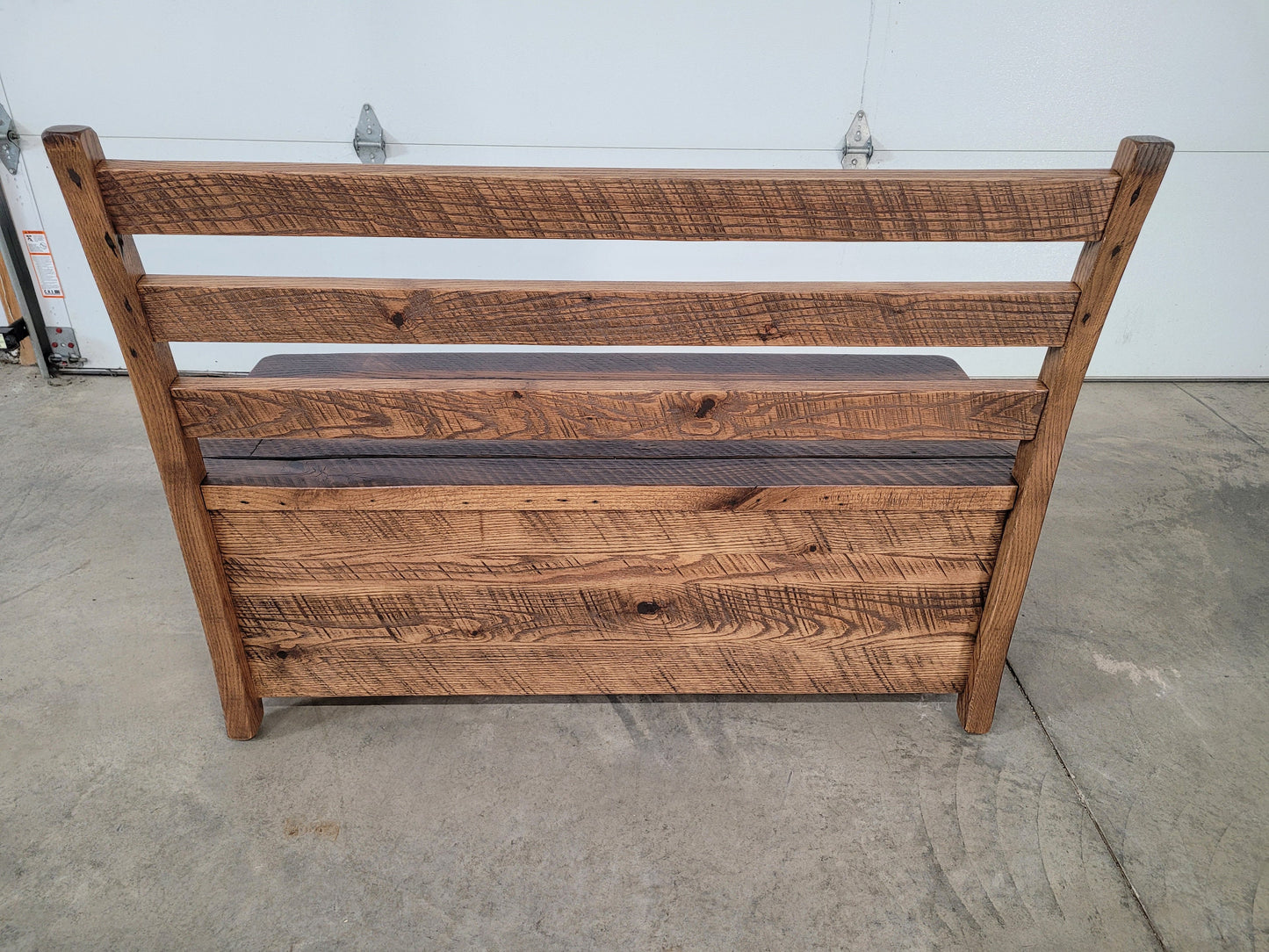 Reclaimed Barn Wood Storage Bench, Free Shipping - Made in the USA!