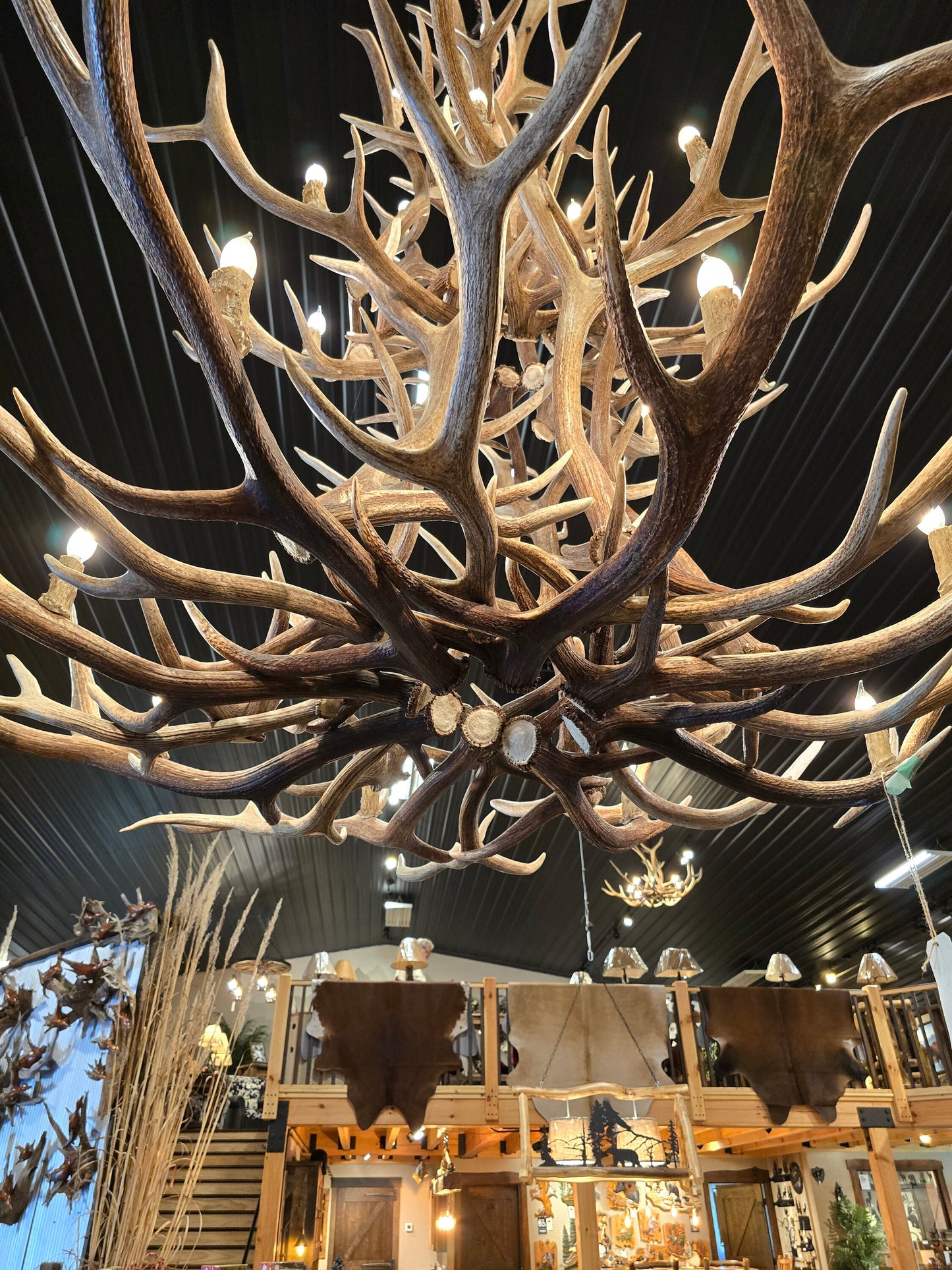 Elk Antler Floral Chandelier - Genuine - Free Shipping!