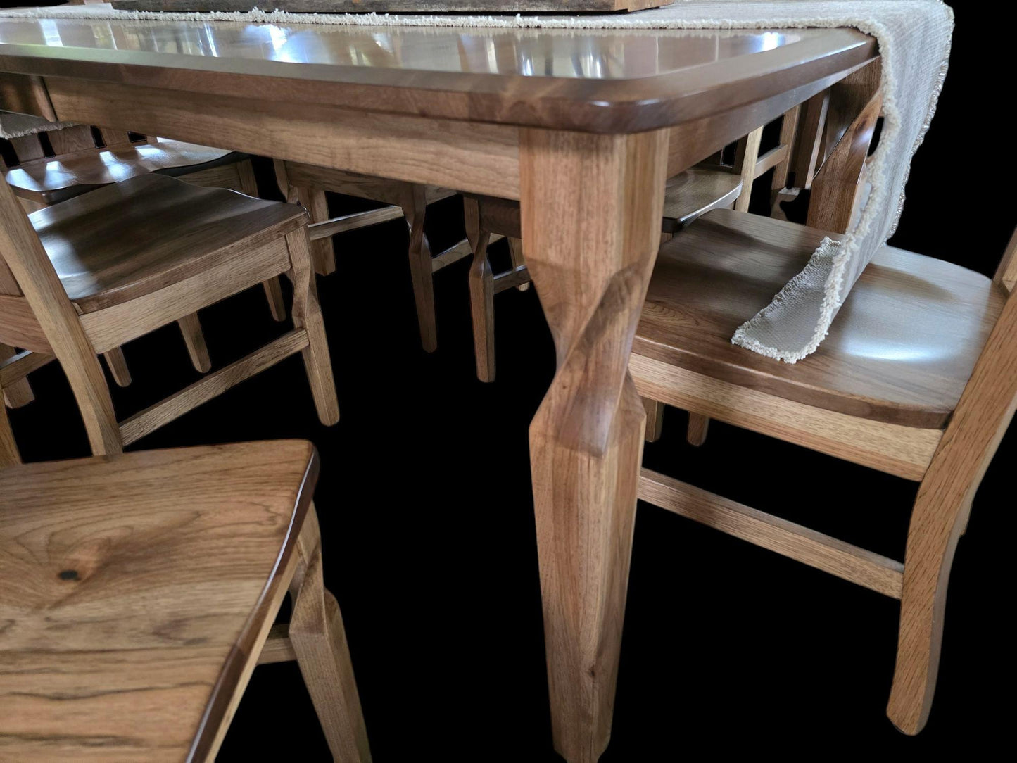 Brantley Hickory 7 Piece Dining Set, Amish Built in the U.S.A.