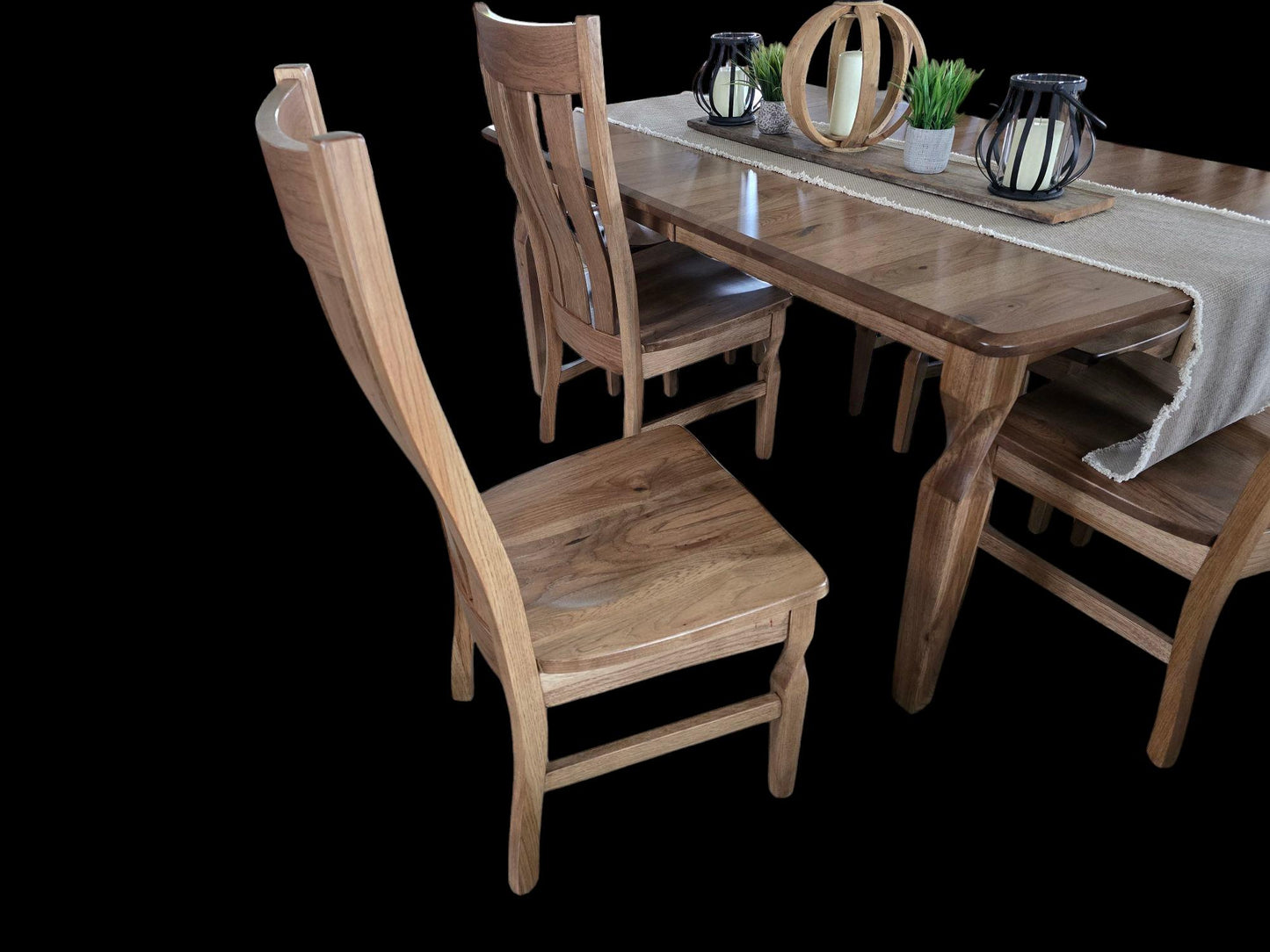 Brantley Hickory 7 Piece Dining Set, Amish Built in the U.S.A.