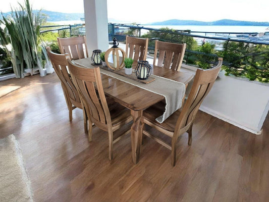 Brantley Hickory 7 Piece Dining Set, Amish Built in the U.S.A.