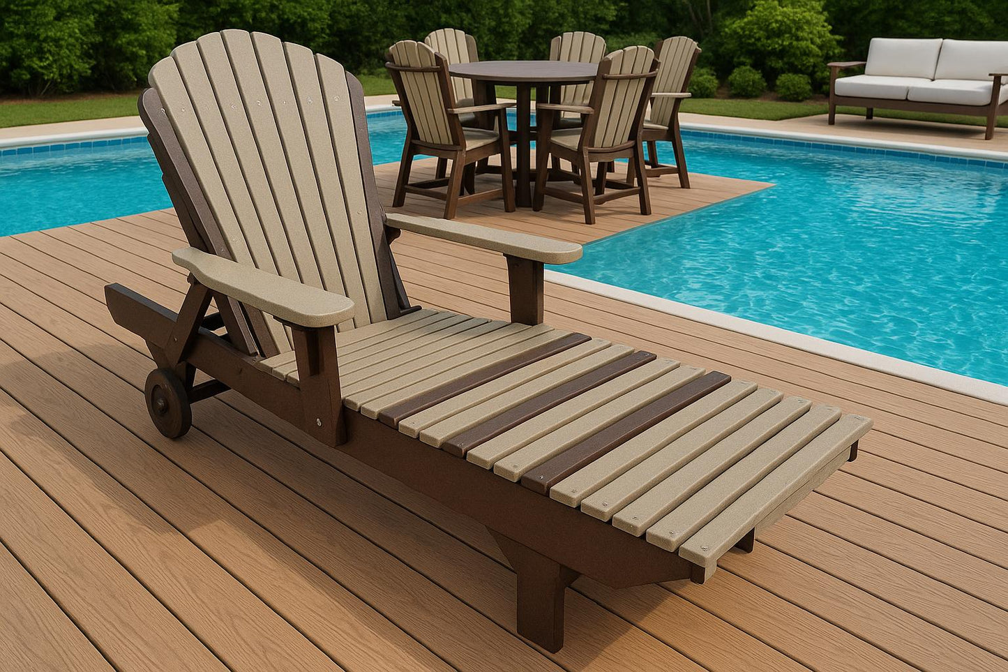 Poly Adirondack Chaise Lounge Chair Poly Patio Furniture Highest Quality Poly Chair On The Market