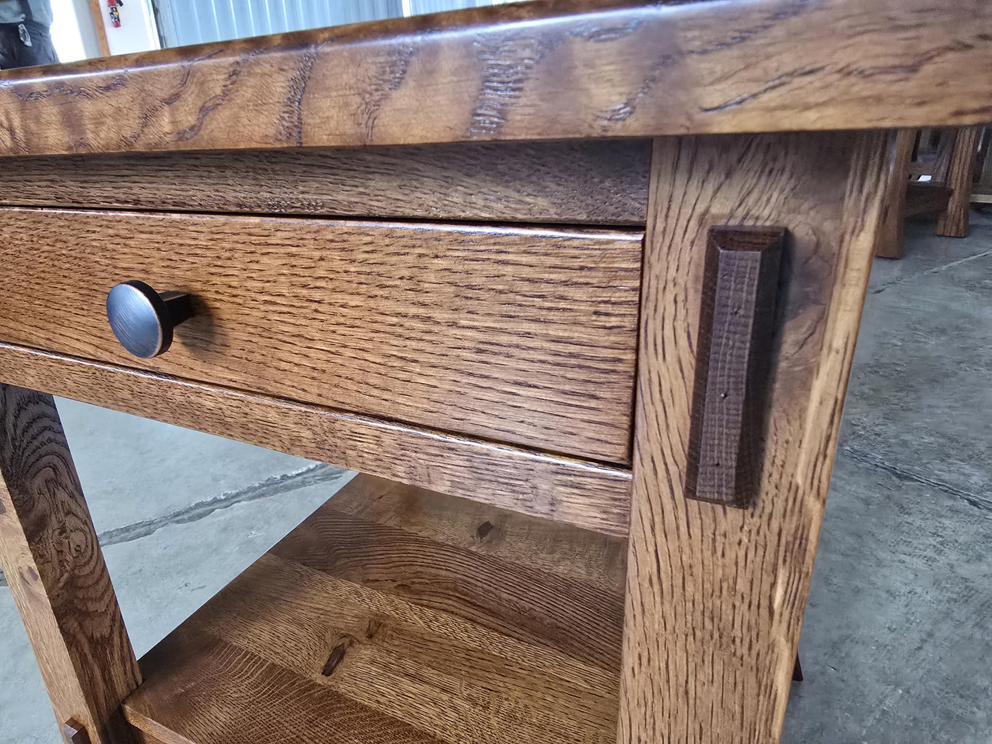 Amish Mission Style Coffee Table & End Table Set – Solid Wood Living Room Furniture – Rustic Craftsman Sofa Table Set – Handmade by Amish