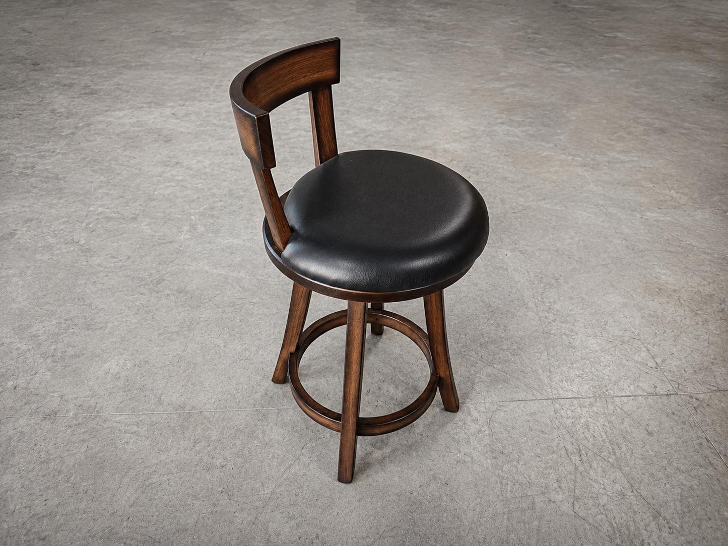 Jack Daniel’s® Whiskey Barrel | Pub Table | 54” Rustic Hickory Wood Top | Bourbon Barrel Bar Table w/ Glass Inlay | Man Cave Furniture